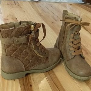 Brown boots girls size 1